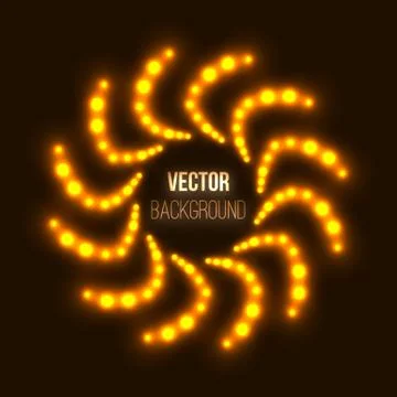 Abstract glowing background with light spots Stock Illustration