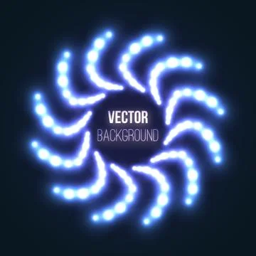 Abstract glowing background with light spots Stock Illustration