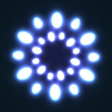 Abstract glowing background with light spots Stock Illustration