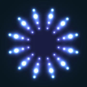 Abstract glowing background with light spots Stock Illustration