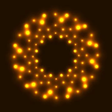 Abstract glowing background with light spots Stock Illustration