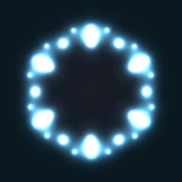 Abstract glowing background with light spots Stock Illustration