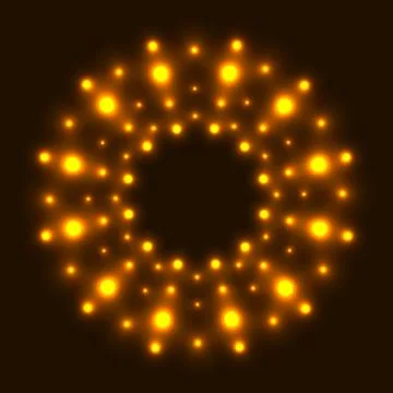 Abstract glowing background with light spots Stock Illustration