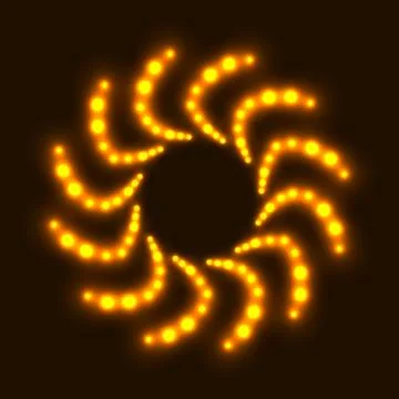 Abstract glowing background with light spots Stock Illustration