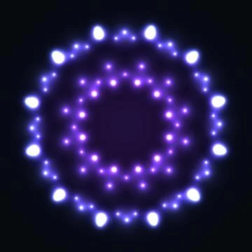 Abstract glowing background with light spots Stock Illustration