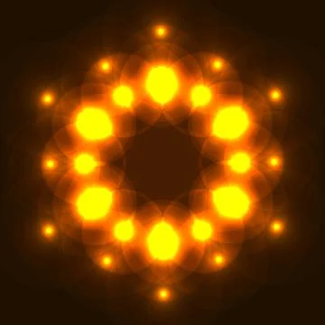 Abstract glowing background with light spots Stock Illustration