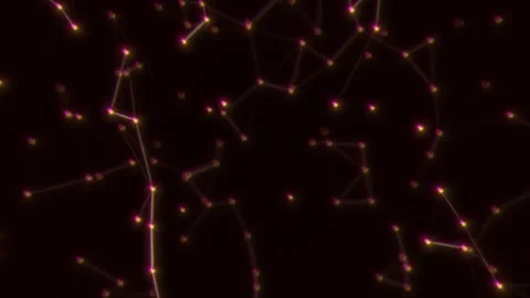 Abstract glowing background with particles. constellations Stock Footage 319305522