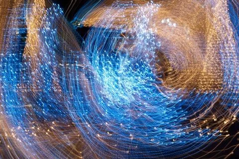Abstract glowing background resembling motion Stock Illustration