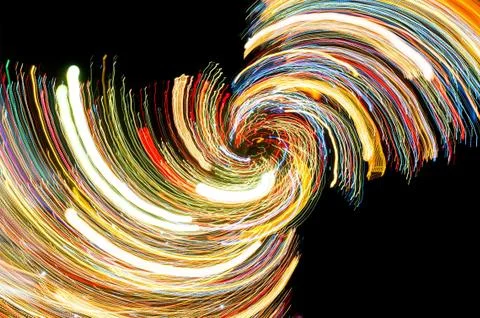 Abstract glowing background resembling motion blurred neon light Stock Illustration