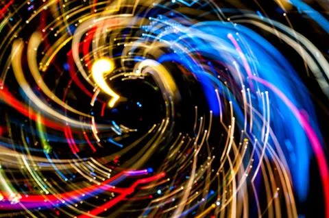 Abstract glowing background resembling motion blurred neon light Stock Illustration