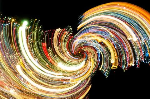 Abstract glowing background resembling motion blurred neon light Stock Illustration