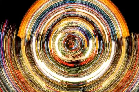 Abstract glowing background resembling motion blurred neon light Stock Illustration