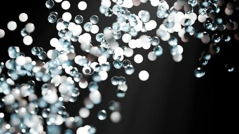 Abstract Glowing Balls Seamless Illustrazione stock
