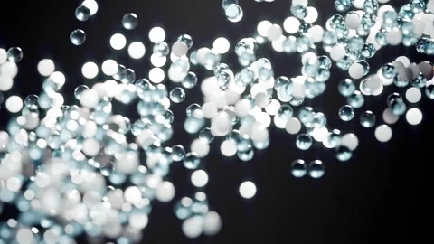 Abstract Glowing Balls Seamless Loop Animation 01 4K Stock Footage 327181673
