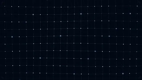 Abstract Glowing Binary Lattice Motion Background Video stock 345520940