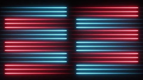 Abstract glowing blinking neon lines movement animation Stock Footage 321478630
