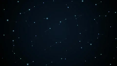 Abstract Glowing Blue Ai Neural Network Connection 動画素材 337940450