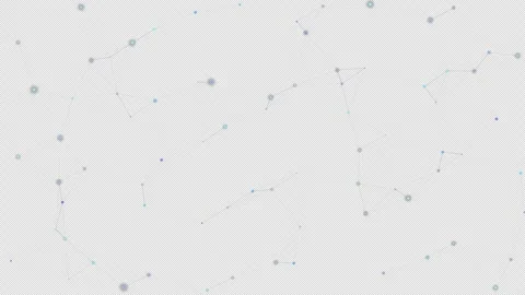 Abstract Glowing Blue Ai Neural Network Connection on Transparent Background Видео 337940536