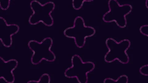 Abstract glowing blue bubble star shapes pattern on dark background video Stock Footage 330071599