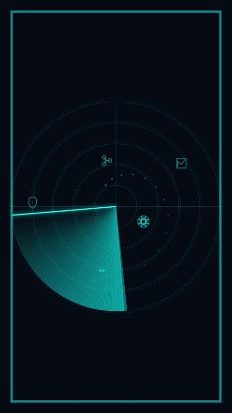 Abstract glowing blue circle equalizer graphic on dark background Stock-Footage 344938211
