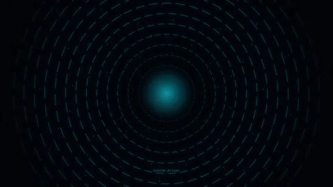 Abstract glowing blue circles and particles Stock-Footage 344512301