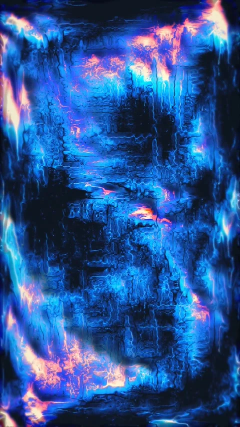 Abstract glowing blue cyber glitch texture Stock Footage 346606488