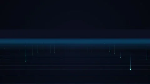 Abstract glowing blue data network lines on dark technological matrix backg.. Stock Footage 344248648