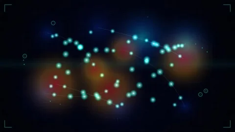 Abstract glowing blue digital data particles background for futuristic tech.. Stock Footage 344641901