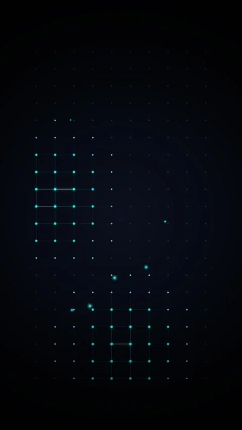 Abstract glowing blue digital data network technology connection background Stock Footage 344949824