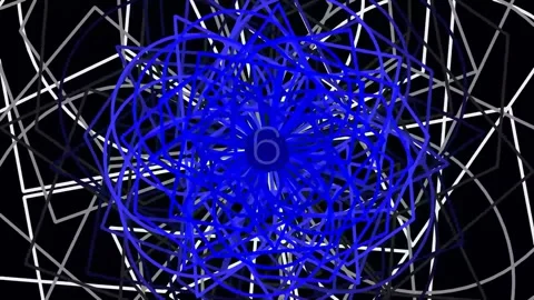 Abstract glowing blue digital network lines forming a geometric sphere of d.. Stock Footage 342204076