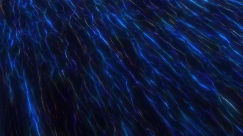 Abstract glowing blue electric streams create a mesmerizing, futuristic pat.. Stock Illustration