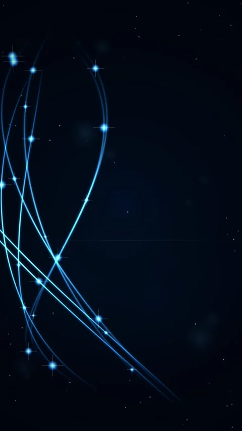 Abstract glowing blue energy flow lines for technology backgrounds Stock Footage 345494343