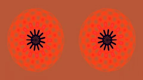 Abstract glowing blue geometric circle background for spiritual meditation .. Stock Footage 337562019