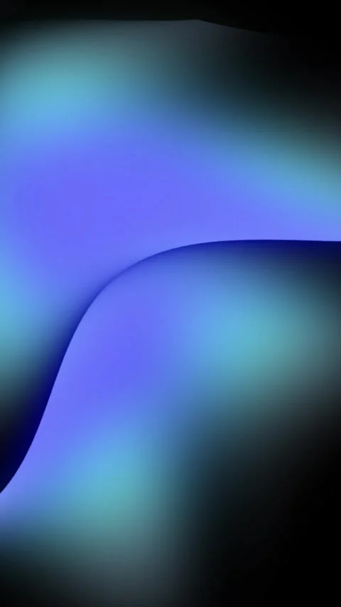 Abstract Glowing Blue Gradient Background with Smooth Fluid Shapes Vertical Vídeos de archivo 340359900