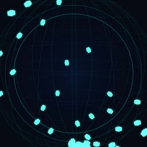 Abstract glowing blue grid lines and futuristic technology visualization ba.. Stock Footage 344776751