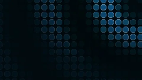 Abstract Glowing Blue Honeycomb Pattern for Digital Network Background Stock Footage 333799597