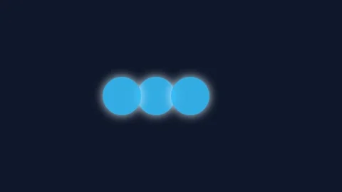 Abstract glowing blue light orb on deep black background loop for science v.. Stock Footage 336805814