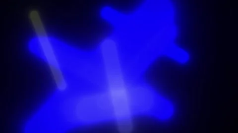 Abstract Glowing Blue Light Streaks in Motion Stock Footage 300070429