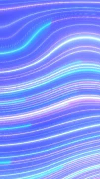 Abstract glowing blue light waves forming smooth horizontal lines with futu.. Stockillustratie