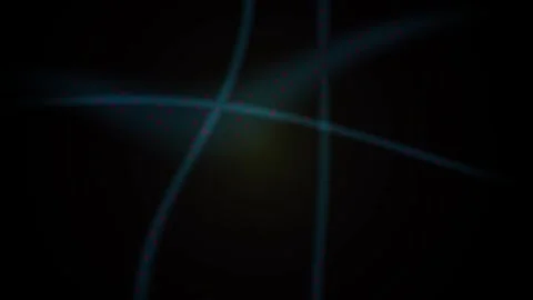 Abstract glowing blue lines moving on dark background forming futuristic la.. Stock Footage 346329074