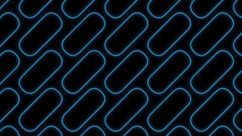 Abstract glowing blue neon diagonal shapes geometric pattern background wal.. Stock Footage 346062614