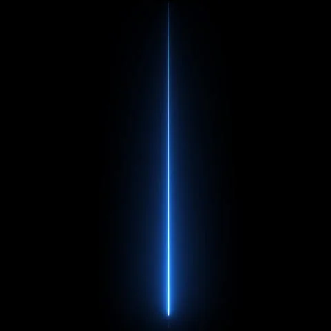 Abstract glowing blue neon light line animation on black background with dy.. Stock Footage 335493543