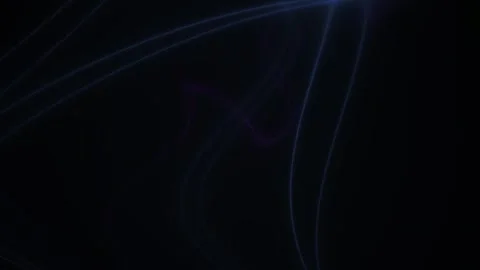 Abstract Glowing Blue Neon Light Lines Moving on Dark Background Stock Footage 345275910