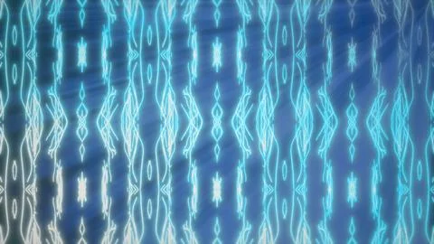 Abstract glowing blue neon wavy lines pattern 스톡 일러스트