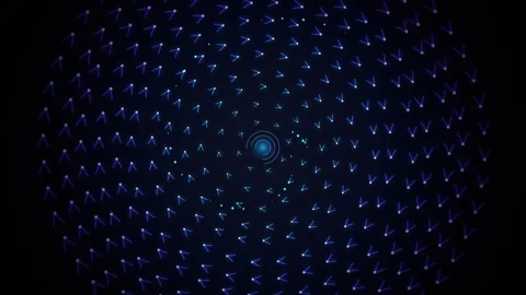Abstract glowing blue particle background representing futuristic data flow.. Stock Footage 346005364