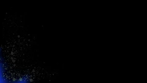 Abstract glowing blue particle cloud animation for futuristic tech Stock Footage 347443202