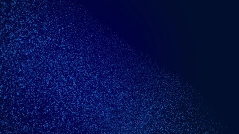 Abstract glowing blue particles wave motion background Stock Footage 340452388