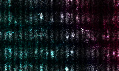 Abstract glowing blue purple dots geometric shiny background Stock Illustration
