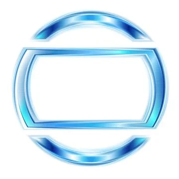 Abstract glowing blue shape. Vector logo eps 10 Abstract glowing blue shap... Stock Photos