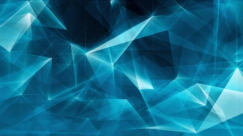 Abstract Glowing Blue Shapes Lines Stock Footage 86568224